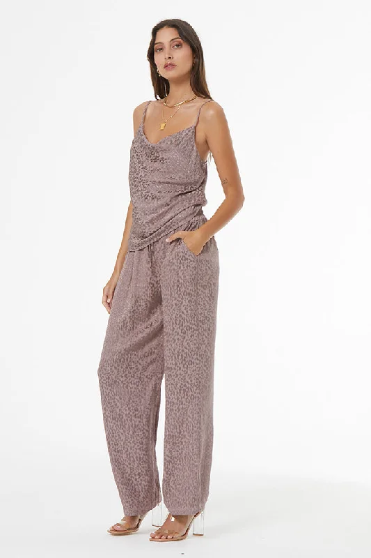 Epic Deals Epic Deals Reed Cheetah Jacquard Pant // Clay