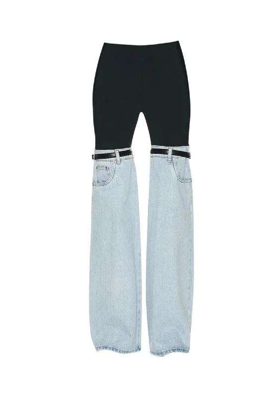 Early Access Early Access Niche Personality Contrast Color Stitching Pants