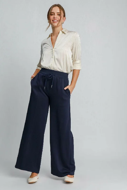 Crazy Deals Crazy Deals Umgee Drawstring Wide Leg Pants with Pockets