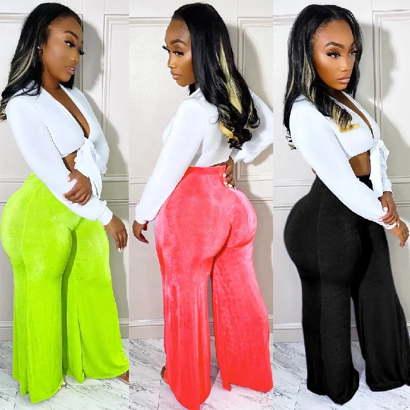 Final Clearance Final Clearance OUDINA Women's Velvet Casual Pant Trousers High Stretch Fashion Solid Color Pants Wide Leg Pants Women Final Clearance Final Clearance OUDINA Women's Velvet Casual Pant Trousers High Stretch Fashion Solid Color Pants Wide Leg Pants Women
