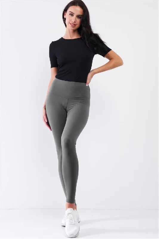 Exclusive Deal Exclusive Deal Charcoal Blue High-Rise Tight Fit Soft Yoga & Work Out Legging Pants /1-2-2-1 Exclusive Deal Exclusive Deal Charcoal Blue High-Rise Tight Fit Soft Yoga & Work Out Legging Pants /1-2-2-1