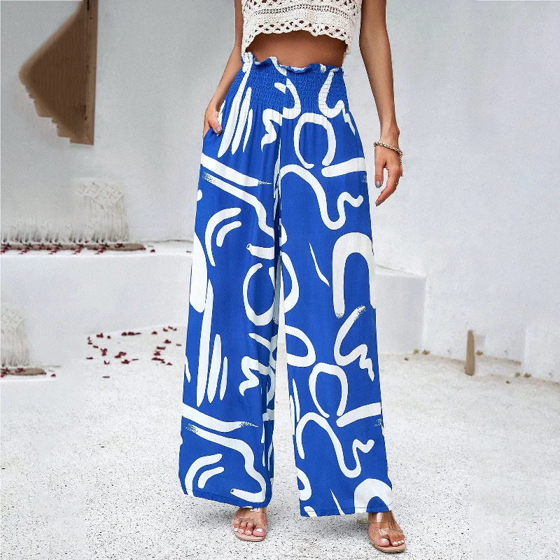 Final Markdown Final Markdown Women's Elegant Printed Loose Straight Pants Wholesale Womens Clothing N3823122900111 Final Markdown Final Markdown Women's Elegant Printed Loose Straight Pants Wholesale Womens Clothing N3823122900111