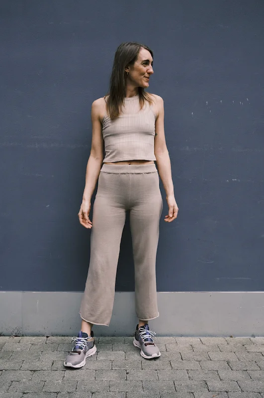 Weekend Savings Delight Weekend Savings Delight petite knit culotte - seia - almond