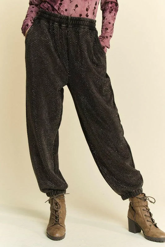 Weekend Specials to Enjoy Weekend Specials to Enjoy Davi & Dani Rhinestone Elastic Waist Joggers Weekend Specials to Enjoy Weekend Specials to Enjoy Davi & Dani Rhinestone Elastic Waist Joggers