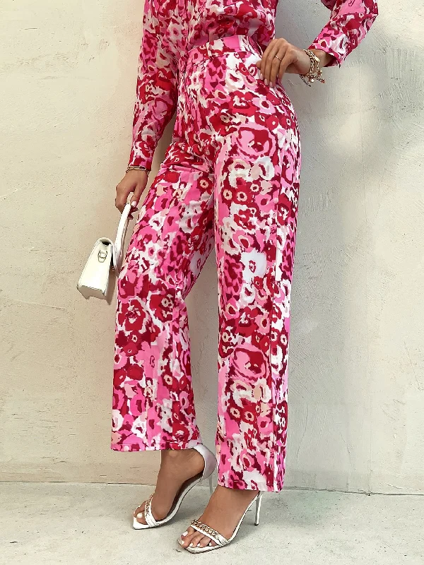 Exclusive Offer Exclusive Offer Glamorous All Over Print Pocket High Waist Long Women Pants Exclusive Offer Exclusive Offer Glamorous All Over Print Pocket High Waist Long Women Pants