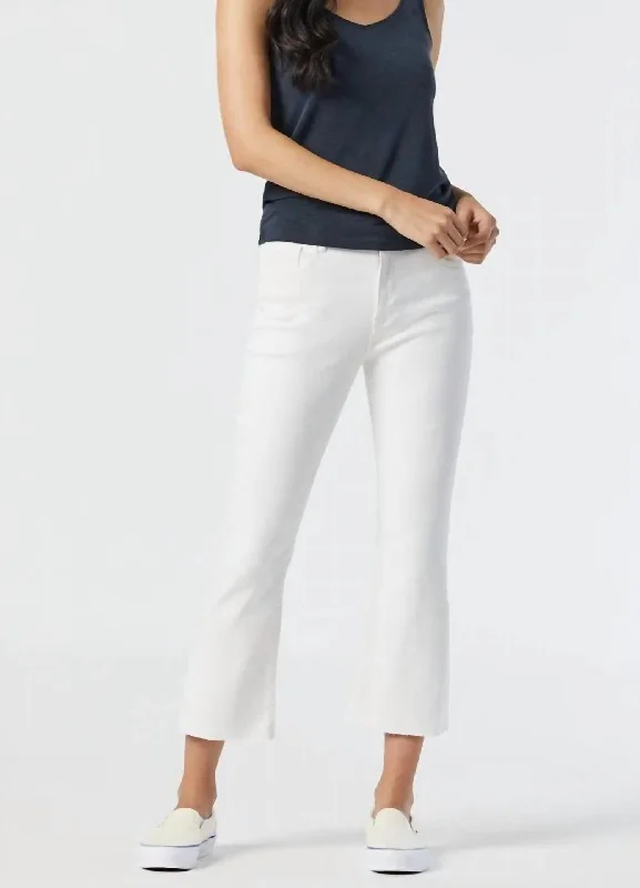 Today's Deal Today's Deal Anika Cropped Flare Jeans In Off-White La Vintage