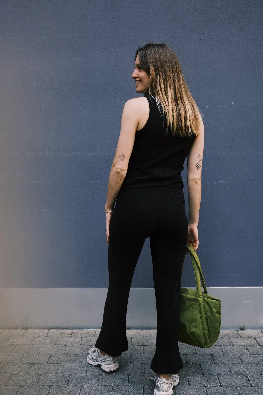 Weekend Bargains Just for You Weekend Bargains Just for You ribbed cotton pants - black Weekend Bargains Just for You Weekend Bargains Just for You ribbed cotton pants - black