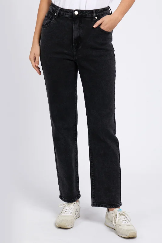 Midnight Sale Midnight Sale ENMORE WIDE LEG JEAN- Washed Black