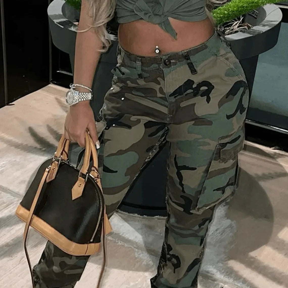 Lowest Prices Lowest Prices Bomblook ASPT63 Straight Camouflage Pants Cargo Pants Women Pants Women Lowest Prices Lowest Prices Bomblook ASPT63 Straight Camouflage Pants Cargo Pants Women Pants Women