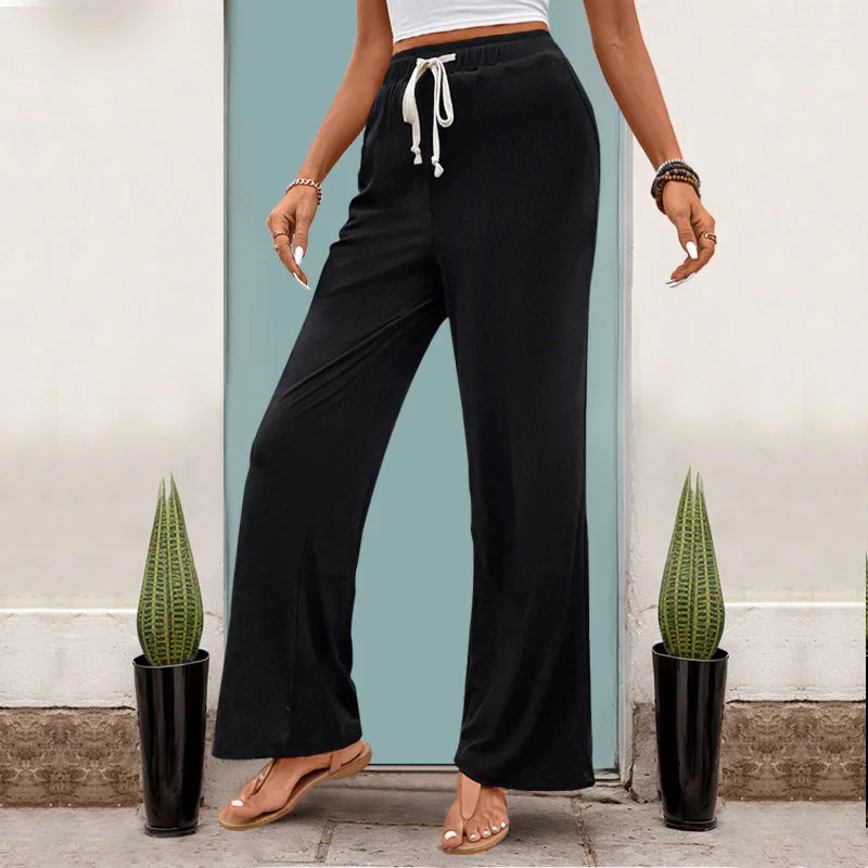 Exclusive Deal Exclusive Deal Summer High Waist Straight Black Casual Pants Wholesale Womens Clothing N3824050700005 Exclusive Deal Exclusive Deal Summer High Waist Straight Black Casual Pants Wholesale Womens Clothing N3824050700005