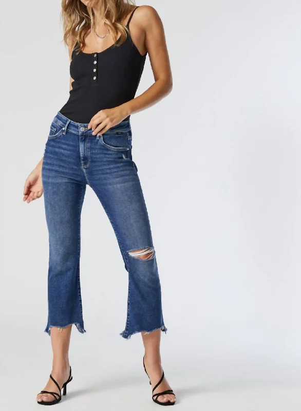 The Best Prices The Best Prices Anika Cropped Flare Jeans In Dark Ripped La Vintage