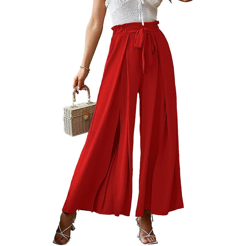 Savings Event Savings Event Loose-Fitting, High-Waisted Pleated Wide-Leg Pants With Waistband Wholesale Womens Clothing Savings Event Savings Event Loose-Fitting, High-Waisted Pleated Wide-Leg Pants With Waistband Wholesale Womens Clothing