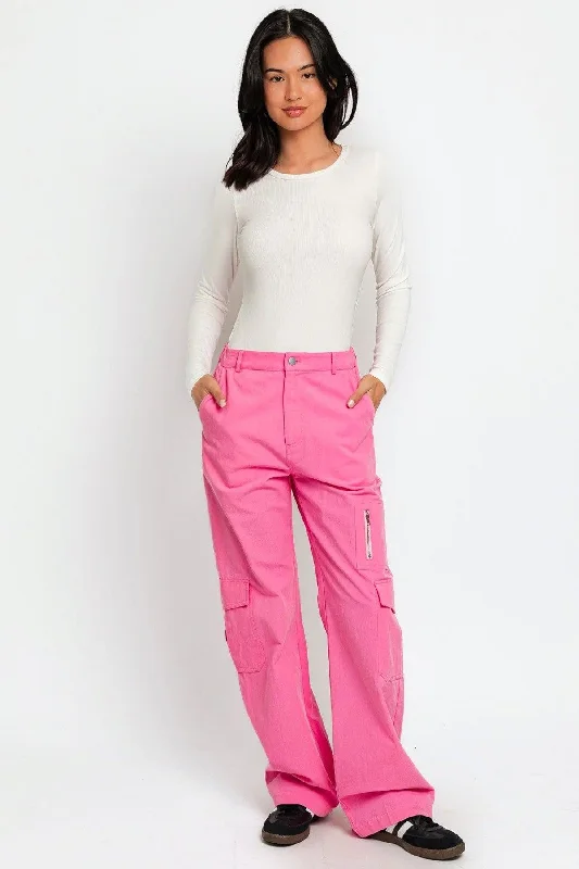 Overstock Sale Overstock Sale High Waisted Wide Leg Pockets Cargo Pants