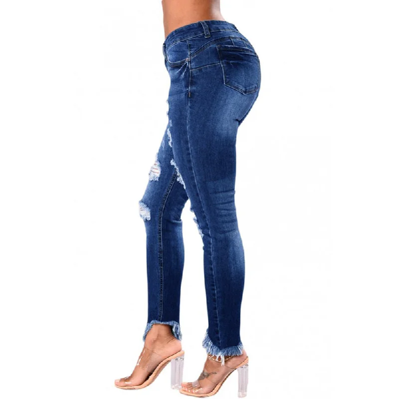 Super Discount Super Discount Slimming And Hip Lifting Hole Breaking Low Waisted Fringe Jeans Wholesale Womens Clothing Super Discount Super Discount Slimming And Hip Lifting Hole Breaking Low Waisted Fringe Jeans Wholesale Womens Clothing