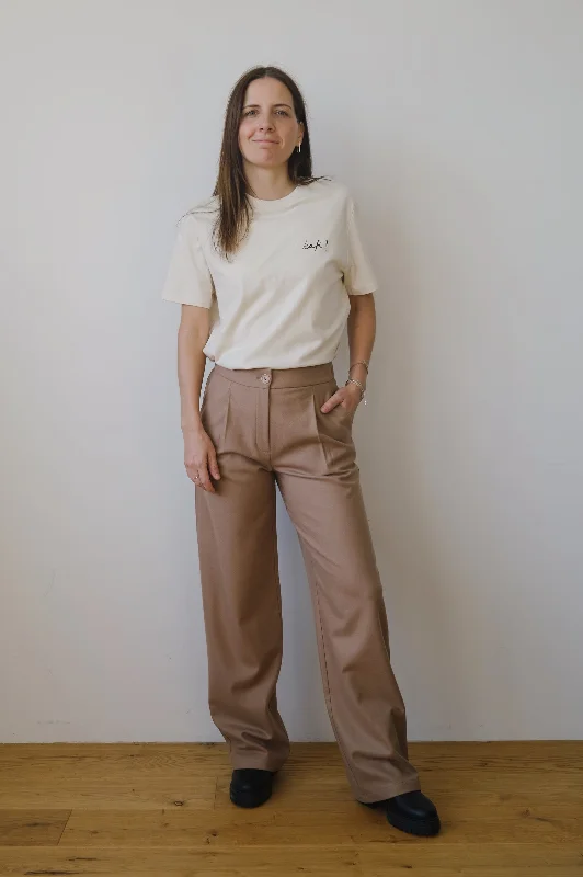 Weekend Specials to Enjoy Weekend Specials to Enjoy wool pants - sila - camel
