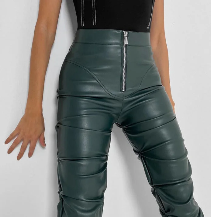 Exclusive Weekend Offers Inside Exclusive Weekend Offers Inside 2022 Ins Trendy New High Waist Stacked PU Leather Pants Black Street Motor Fashion Women Stacked Pants Exclusive Weekend Offers Inside Exclusive Weekend Offers Inside 2022 Ins Trendy New High Waist Stacked PU Leather Pants Black Street Motor Fashion Women Stacked Pants