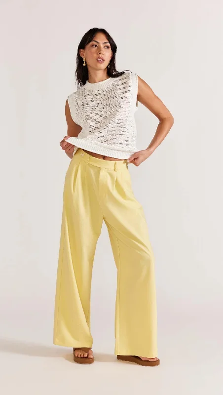 Weekend Bargains to Grab Weekend Bargains to Grab Staple the Label Sorrento Wide Leg Pant in Lemon Weekend Bargains to Grab Weekend Bargains to Grab Staple the Label Sorrento Wide Leg Pant in Lemon