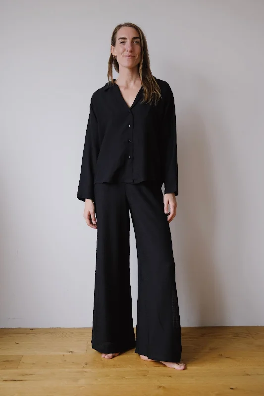 Limited Stock Limited Stock tencel pants - bella sheer - black
