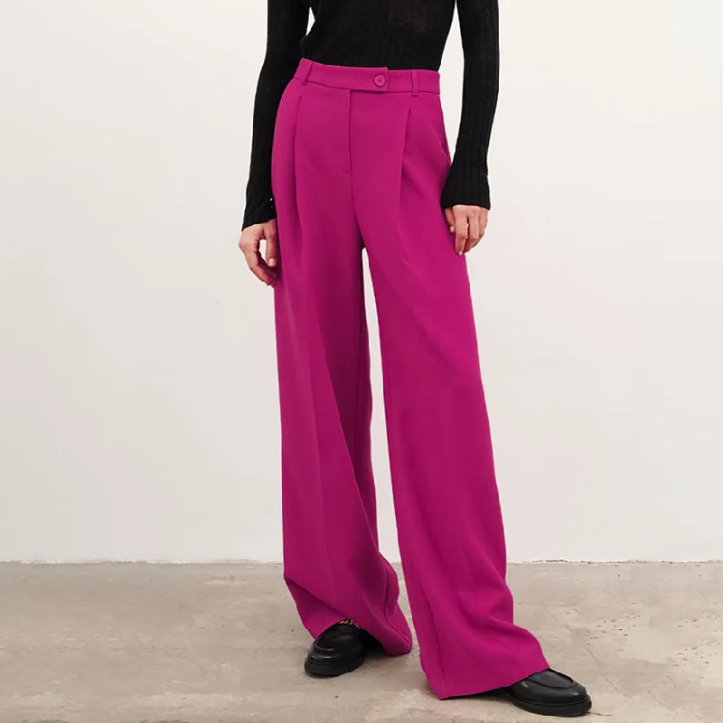 Weekend Bargains Await You Weekend Bargains Await You Simple Commuting Wide-Leg High-Waisted Straight-Leg Pants Wholesale Women'S Bottoms Weekend Bargains Await You Weekend Bargains Await You Simple Commuting Wide-Leg High-Waisted Straight-Leg Pants Wholesale Women'S Bottoms