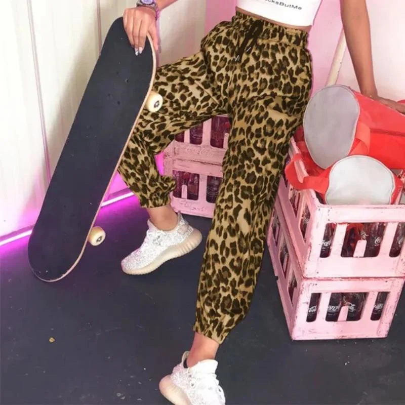 Stock Clearance Stock Clearance Leopard Print Sweatpants Drawstring Elastic High Waist Pants Wholesale Womens Clothing N3824121200054 Stock Clearance Stock Clearance Leopard Print Sweatpants Drawstring Elastic High Waist Pants Wholesale Womens Clothing N3824121200054