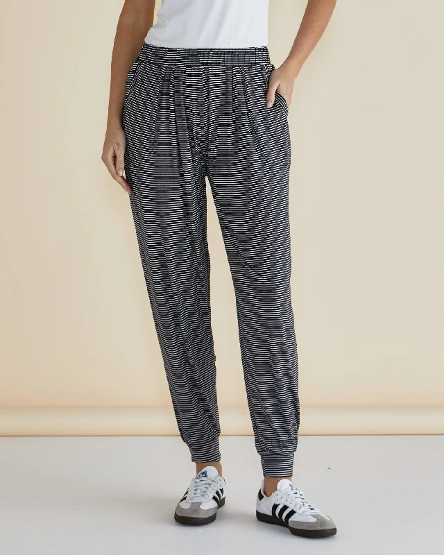 Deal Dash Deal Dash PARIS PANT - Charcoal Stripe