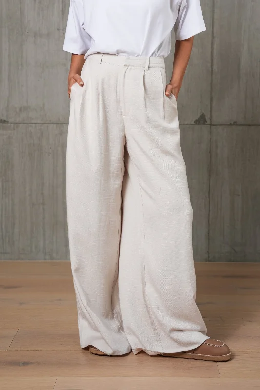Factory Direct Sale Factory Direct Sale SADIE LINEN PANTS - Oat
