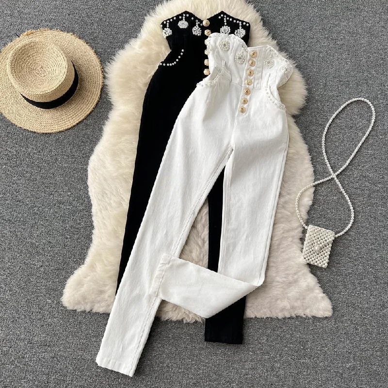 Reduced Prices Reduced Prices Factory Wholesale Padded tight-fitting ultra-high waist bottoming pants Heavy-duty beaded slim-fit pants Reduced Prices Reduced Prices Factory Wholesale Padded tight-fitting ultra-high waist bottoming pants Heavy-duty beaded slim-fit pants