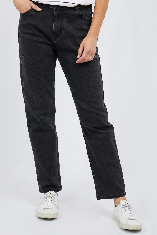 Take Advantage Take Advantage BARKLY STRAIGHT LEG JEAN - Washed Black