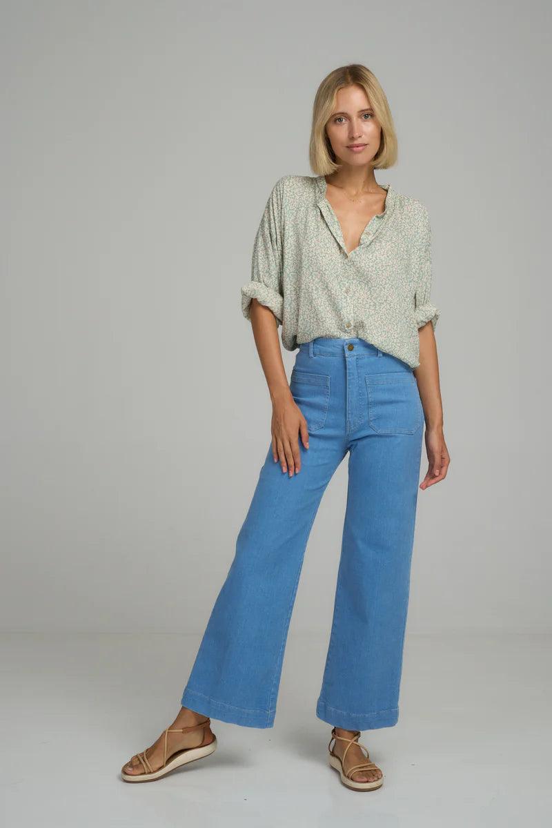 Instant Deal Instant Deal Lilya Molly Denim Jean in Milky Blue