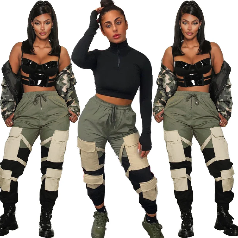 Best Bargains Best Bargains 2022 women clothes Hot Selling Casual Fashion Street Trousers Camouflage Printing Lady Pants Womens Cargo Pants