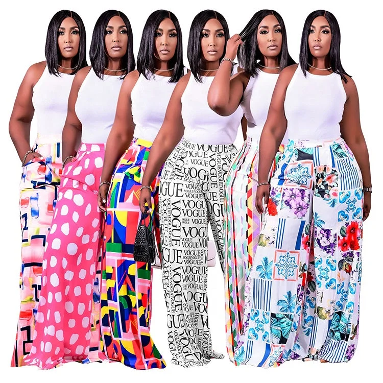Weekend Offers That Excite Weekend Offers That Excite Wholesale Autumn New Style Beautifully Printed Fashion Casual Multicolor Wide Leg Girls' Casual Pants Weekend Offers That Excite Weekend Offers That Excite Wholesale Autumn New Style Beautifully Printed Fashion Casual Multicolor Wide Leg Girls' Casual Pants