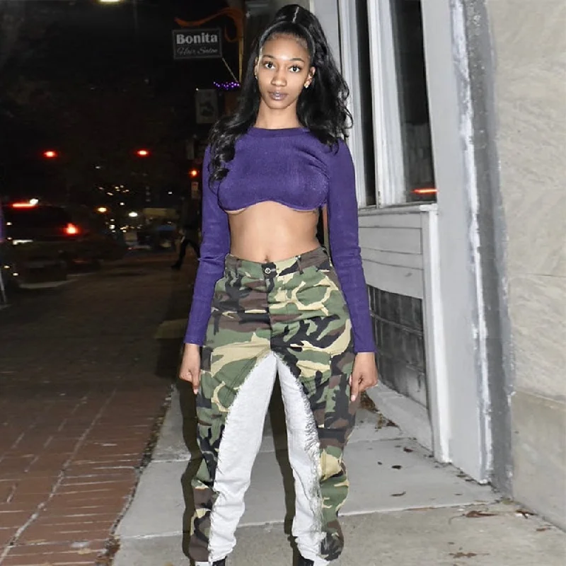 Special Price Special Price LW streetwear casual jogger 2022 new products sexy slim fitted contrast color high waist pockets camo pants women Special Price Special Price LW streetwear casual jogger 2022 new products sexy slim fitted contrast color high waist pockets camo pants women
