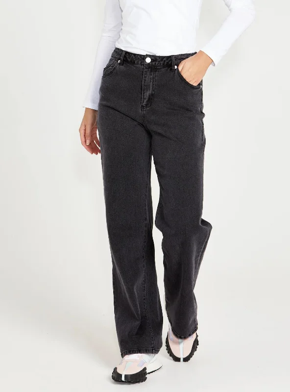 Unbeatable Deal Unbeatable Deal EMERALD HIGH WAISTED WIDE LEG JEANS - 82 Wash
