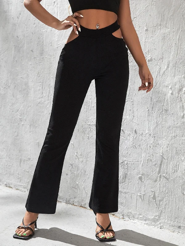 While Supplies Last While Supplies Last Sexy Plain Cut Out High Waist Long Women Pants While Supplies Last While Supplies Last Sexy Plain Cut Out High Waist Long Women Pants