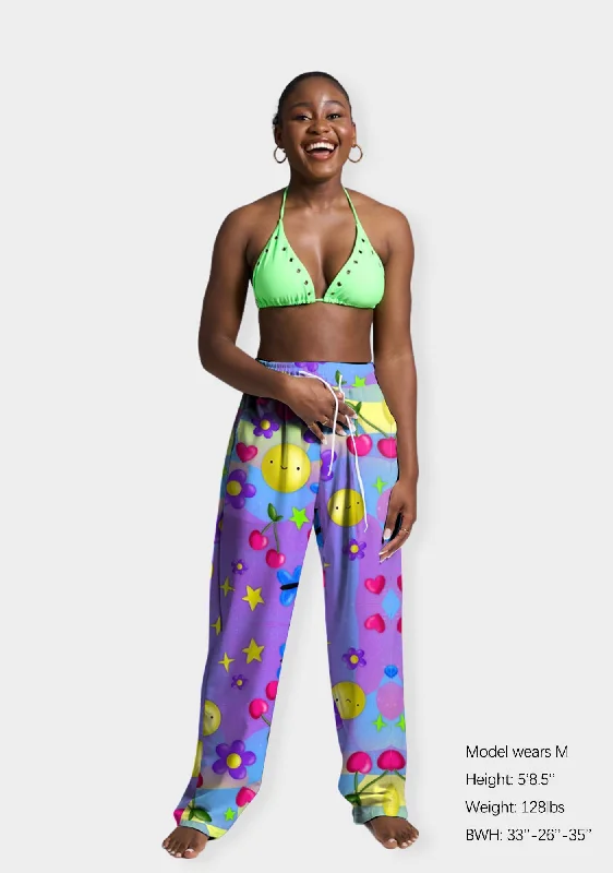Can't Be Beat Can't Be Beat Doodle Print Casual Pants