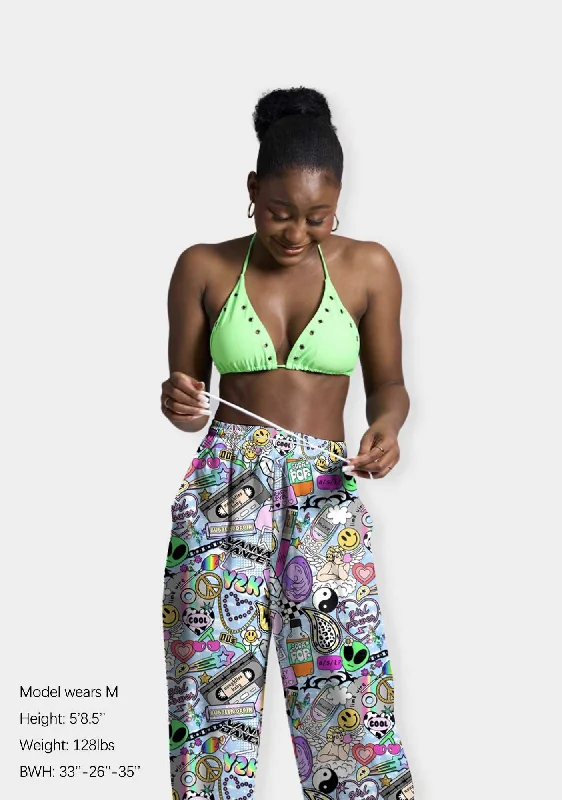 Deal of the Week Deal of the Week Y2K Icons Collections Print Casual Pants