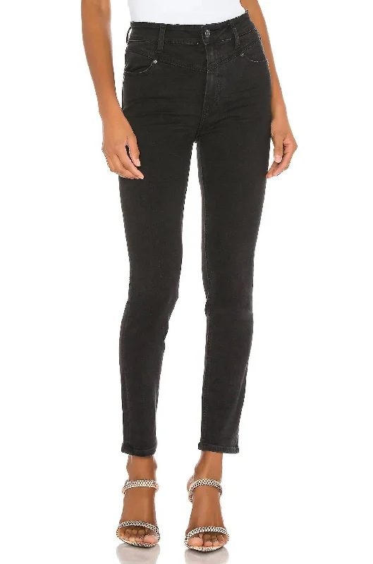 Year-End Sale Year-End Sale Margot Angled Yoke Ankle Skinny Jean In Midnight Star