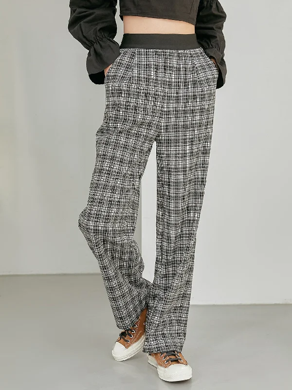 Weekend Specials to Grab Weekend Specials to Grab Casual Plaid High Waist Long Women Pants Weekend Specials to Grab Weekend Specials to Grab Casual Plaid High Waist Long Women Pants