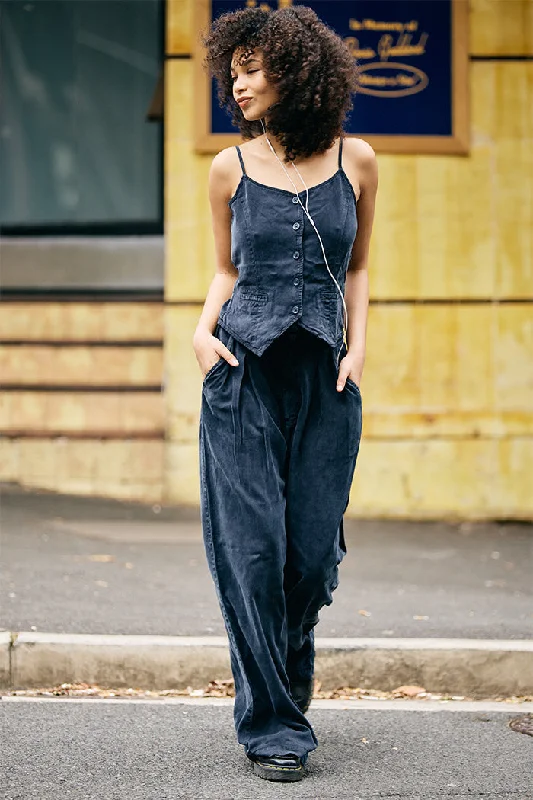 Reduced Prices Reduced Prices Dayton Pleated Trouser // Midnight Pigment