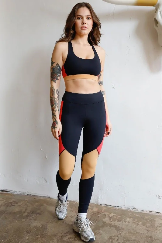 Fantastic Savings Fantastic Savings Trendy Color Block High-Waist Workout Leggings