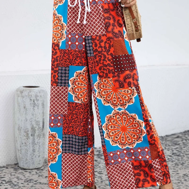 Weekend-Only Price Drops Weekend-Only Price Drops Fashion Printed Elastic Waist Tie Straight Loose Pants Wholesale Womens Clothing Weekend-Only Price Drops Weekend-Only Price Drops Fashion Printed Elastic Waist Tie Straight Loose Pants Wholesale Womens Clothing