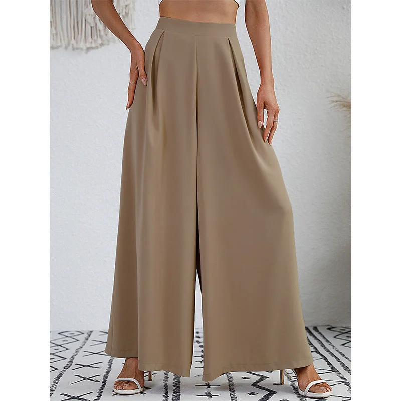 Weekend Deals That Impress Weekend Deals That Impress High Waist Solid Color Commuter All-Match Wide-Leg Pants Wholesale Women'S Bottom Weekend Deals That Impress Weekend Deals That Impress High Waist Solid Color Commuter All-Match Wide-Leg Pants Wholesale Women'S Bottom