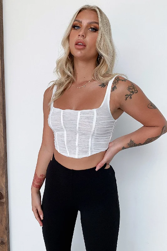 Super Sale Super Sale Arzu Crop - White