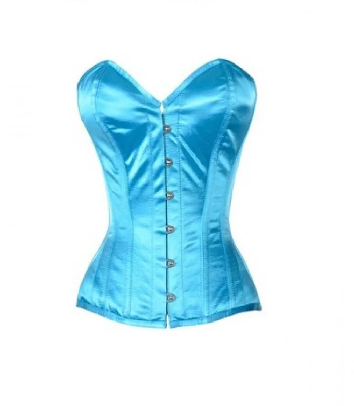 Special Price Special Price Baby Blue Satin Burlesque Overbust Corset Waist Training Special Price Special Price Baby Blue Satin Burlesque Overbust Corset Waist Training