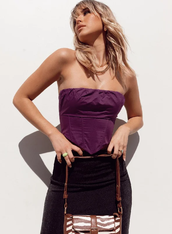 Incredible Offers Incredible Offers Bad Gal Bustier Purple