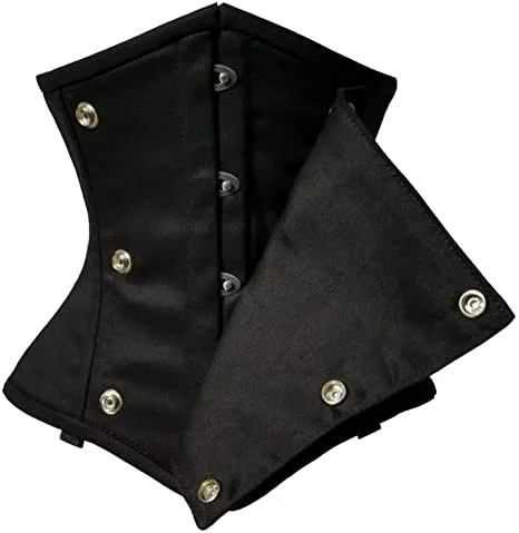 Deal Zone Deal Zone Birna Black Cotton Steel Boned Underbust Corset
