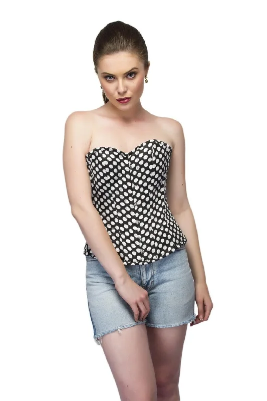 Exclusive Weekend Offers Inside Exclusive Weekend Offers Inside Black And White Polka Dot Satin Waist Cincher Overbust Corset Top Exclusive Weekend Offers Inside Exclusive Weekend Offers Inside Black And White Polka Dot Satin Waist Cincher Overbust Corset Top
