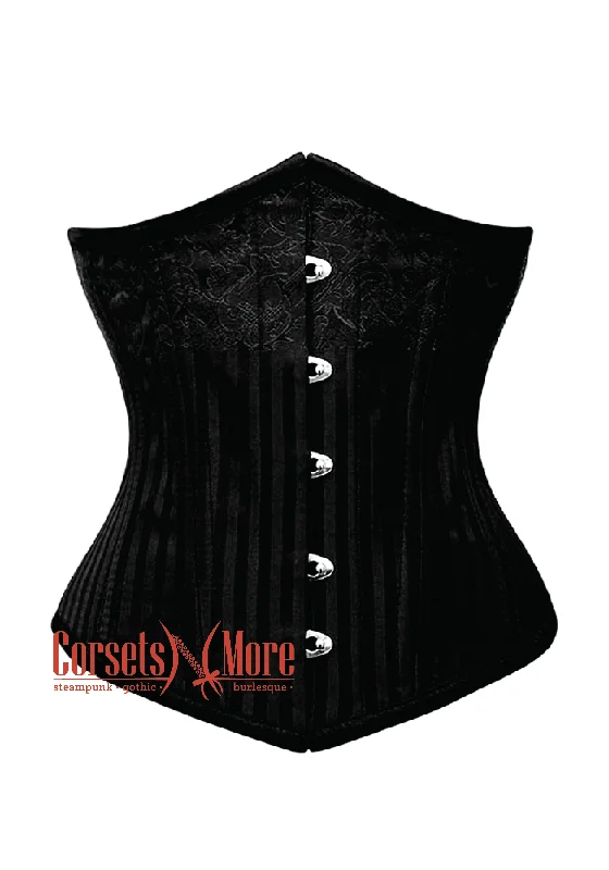 Limited Time Discount Limited Time Discount Black Brocade Gothic Burlesque Underbust Corset Limited Time Discount Limited Time Discount Black Brocade Gothic Burlesque Underbust Corset