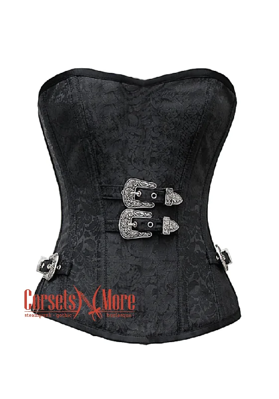TIME-Limited Offer TIME-Limited Offer Black Brocade Gothic Costume Waist Training Bustier Overbust Corset Top TIME-Limited Offer TIME-Limited Offer Black Brocade Gothic Costume Waist Training Bustier Overbust Corset Top