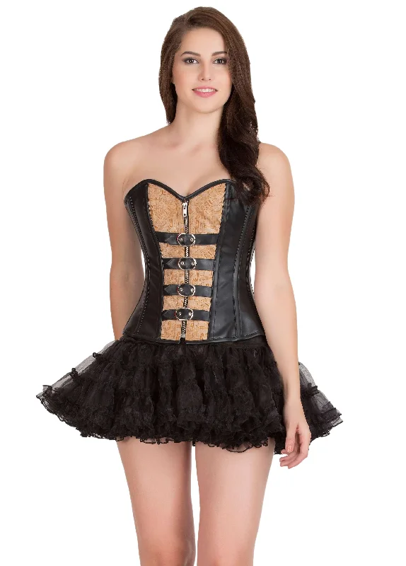 Weekend Bargains Await You Weekend Bargains Await You Black Printed Faux Leather Gothic Corset Steampunk Bustier Waist Training Overbust Top Weekend Bargains Await You Weekend Bargains Await You Black Printed Faux Leather Gothic Corset Steampunk Bustier Waist Training Overbust Top